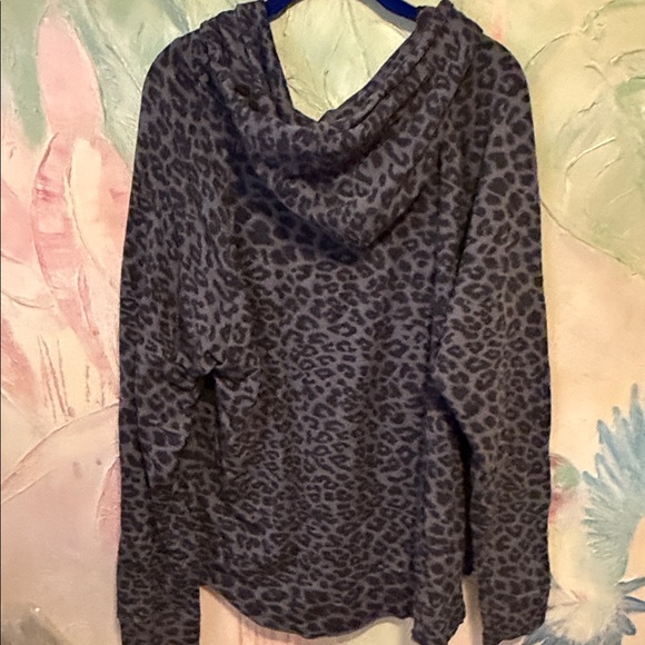 Glyder leopard Print Hoodie Top model /Spandex NWOT - Picture 5 of 8
